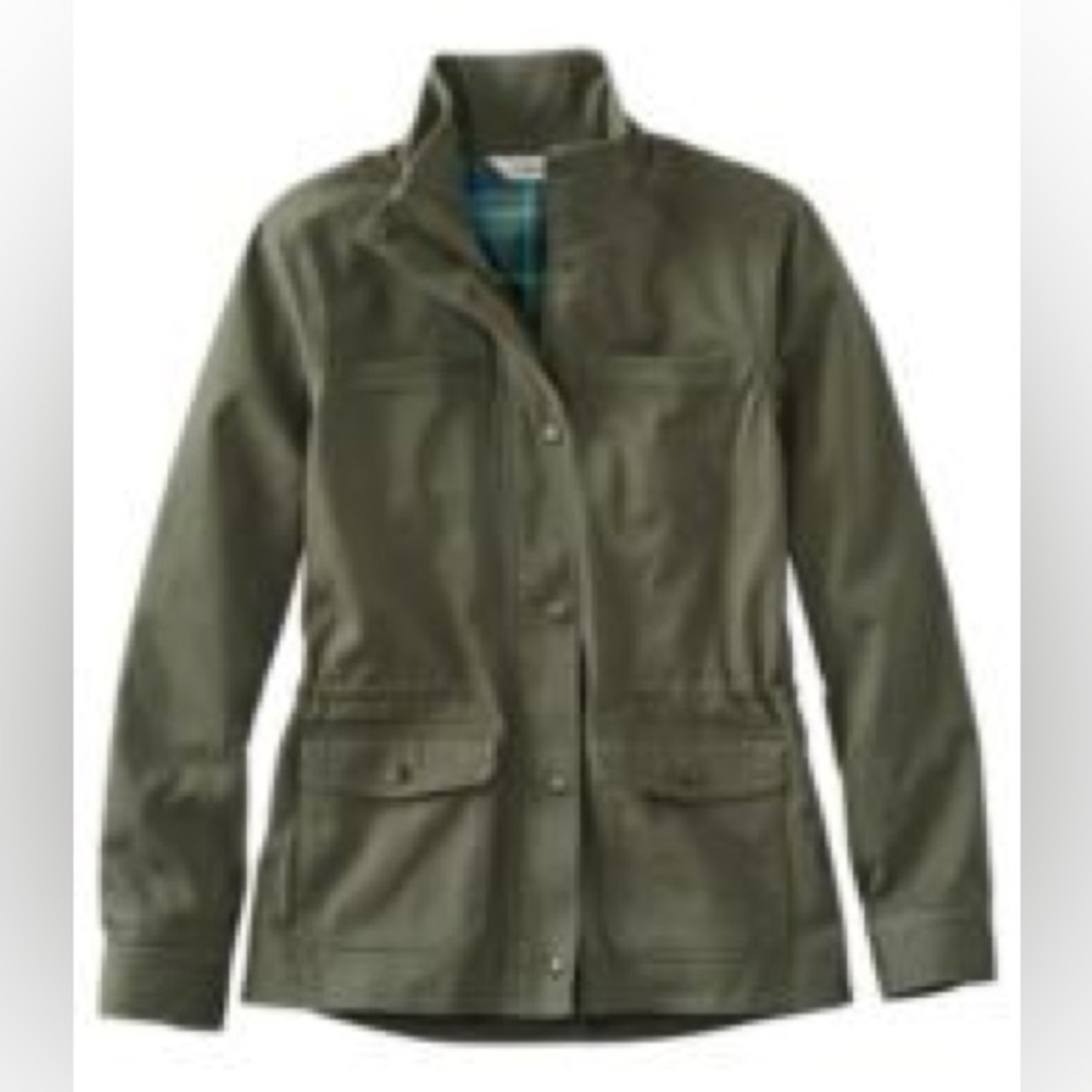 LL Bean Utility Flannel Lined Jacket, XL